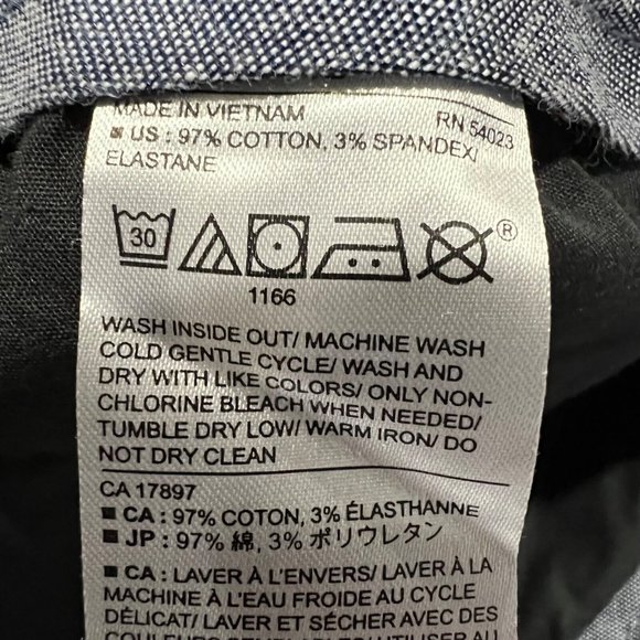 NWT BANANA REPUBLIC 5" Chino Short Sz 14 Black Stretch #491836 - Picture 5 of 5